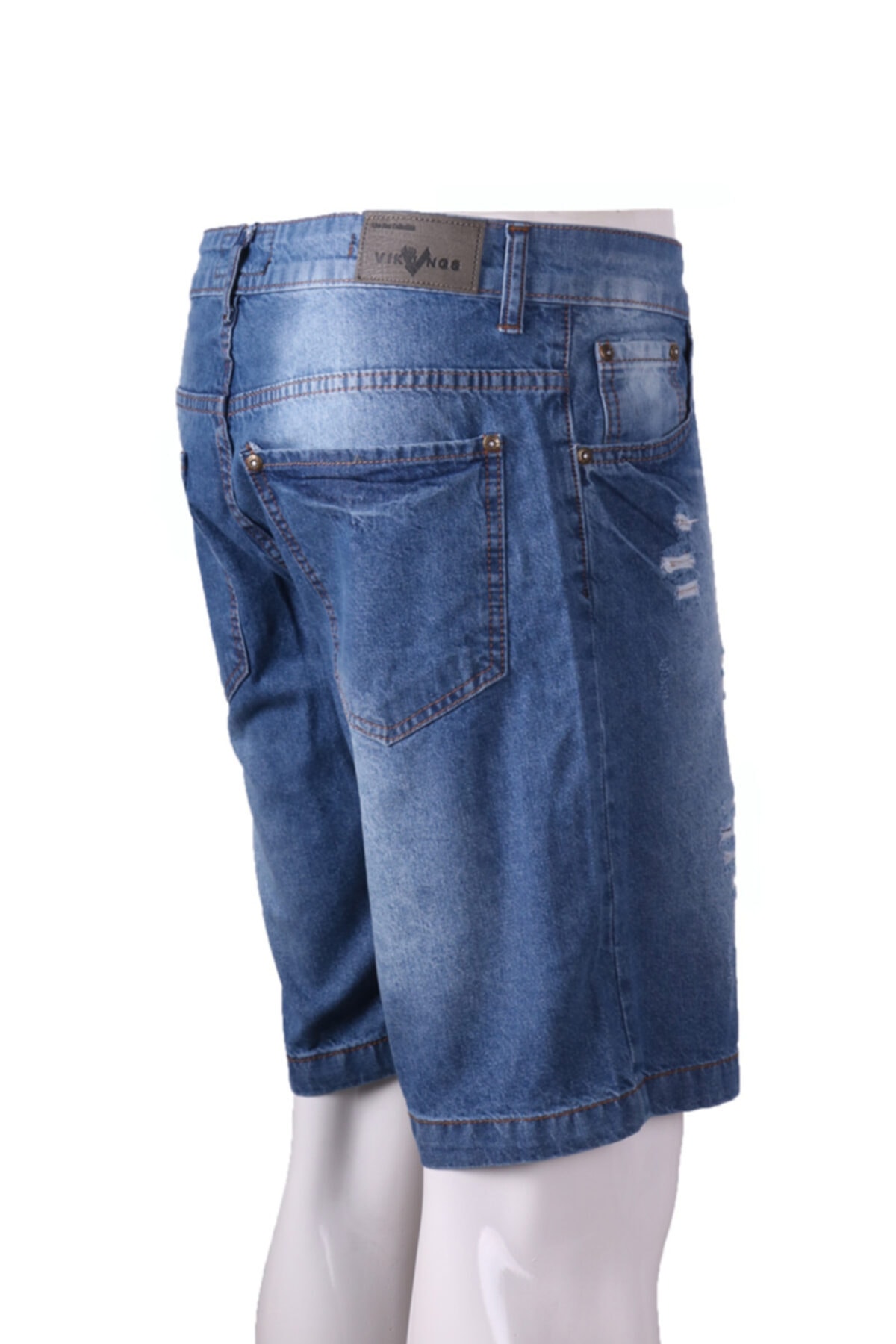 Erkek Mavi Denim Şort