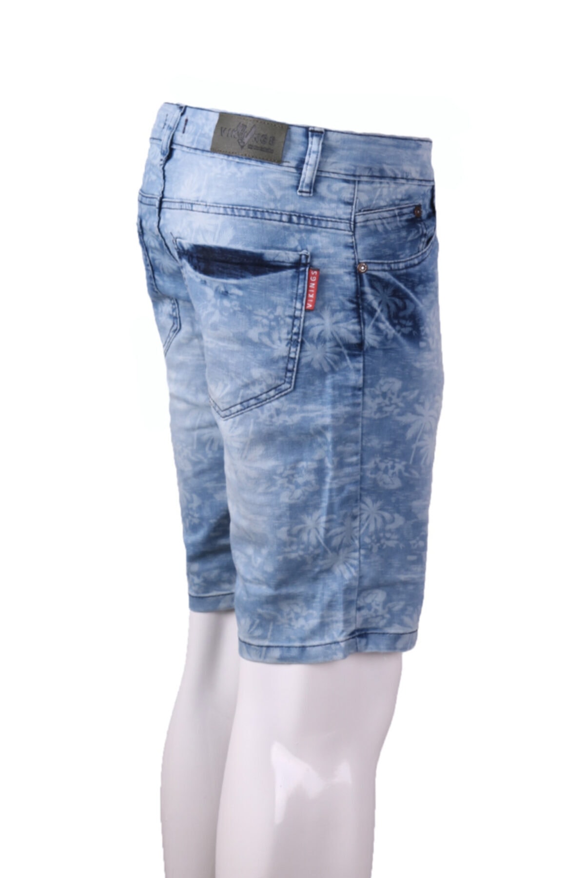 Erkek Mavi Denim Şort