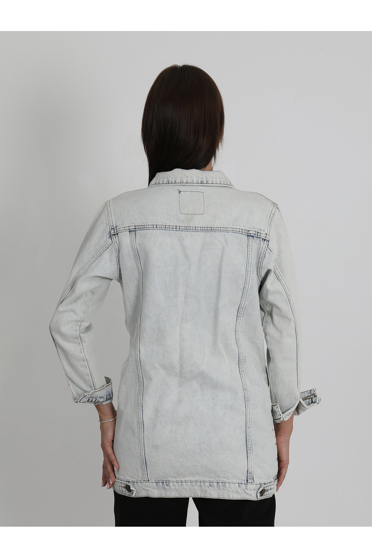 BUZ MAVİ KOT CEKET JEANS YENİ SEZON 2026