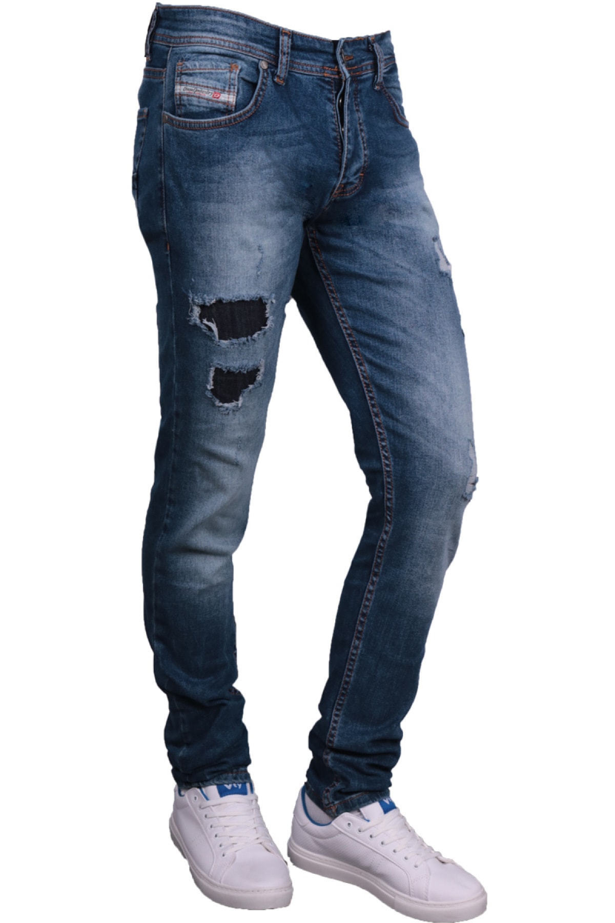 Erkek Mavi Kot Pantolon Vkngsj83128