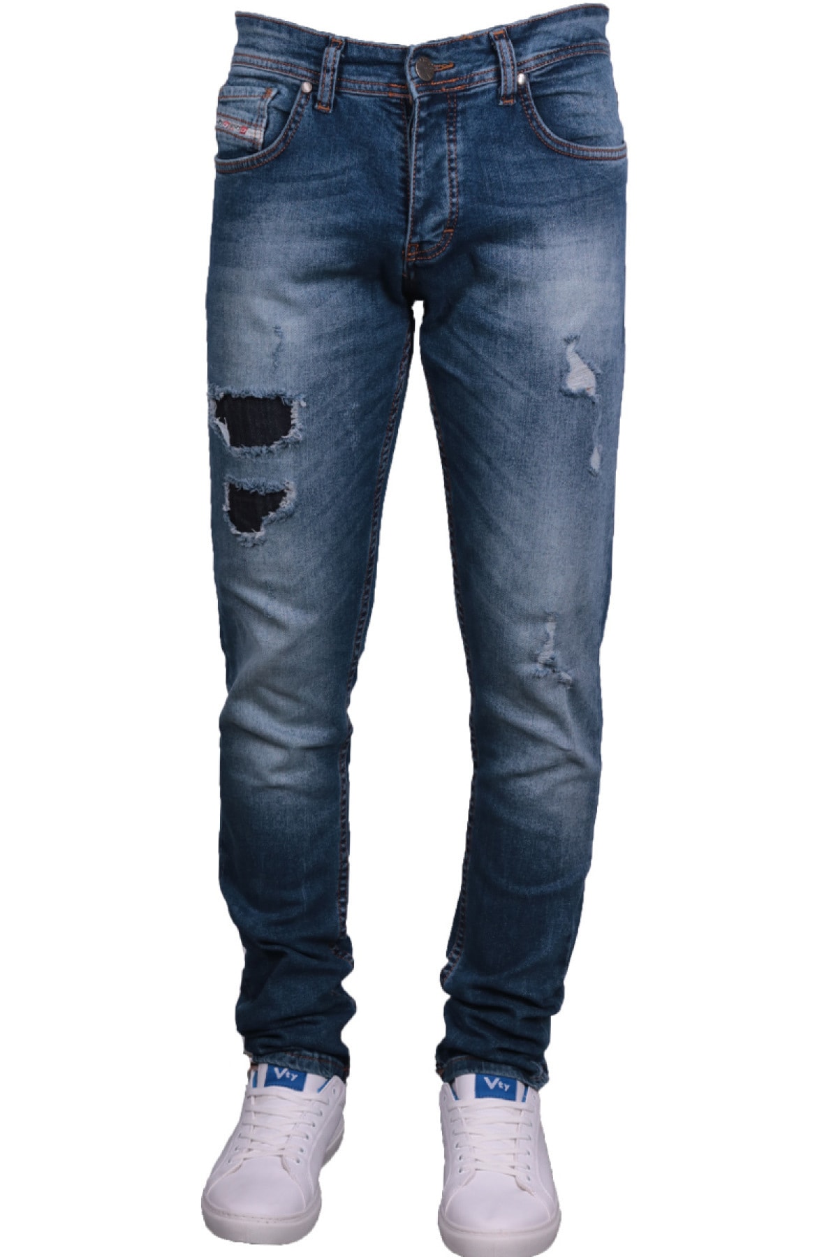 Erkek Mavi Kot Pantolon Vkngsj83128