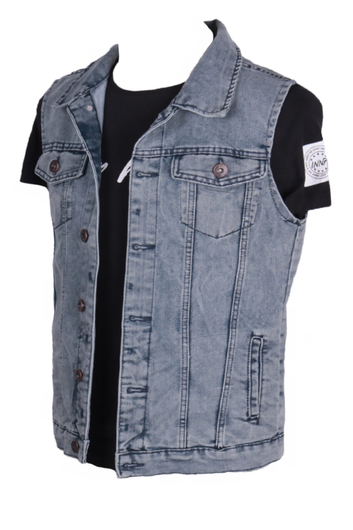 Erkek Denim Spor Yelek  Vkngsj83316