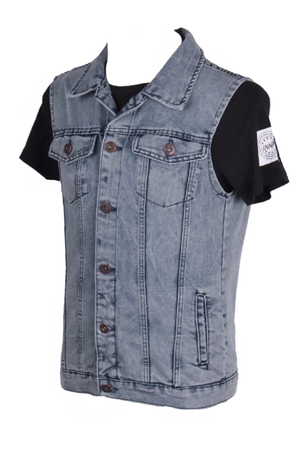 Erkek Denim Spor Yelek  Vkngsj83316