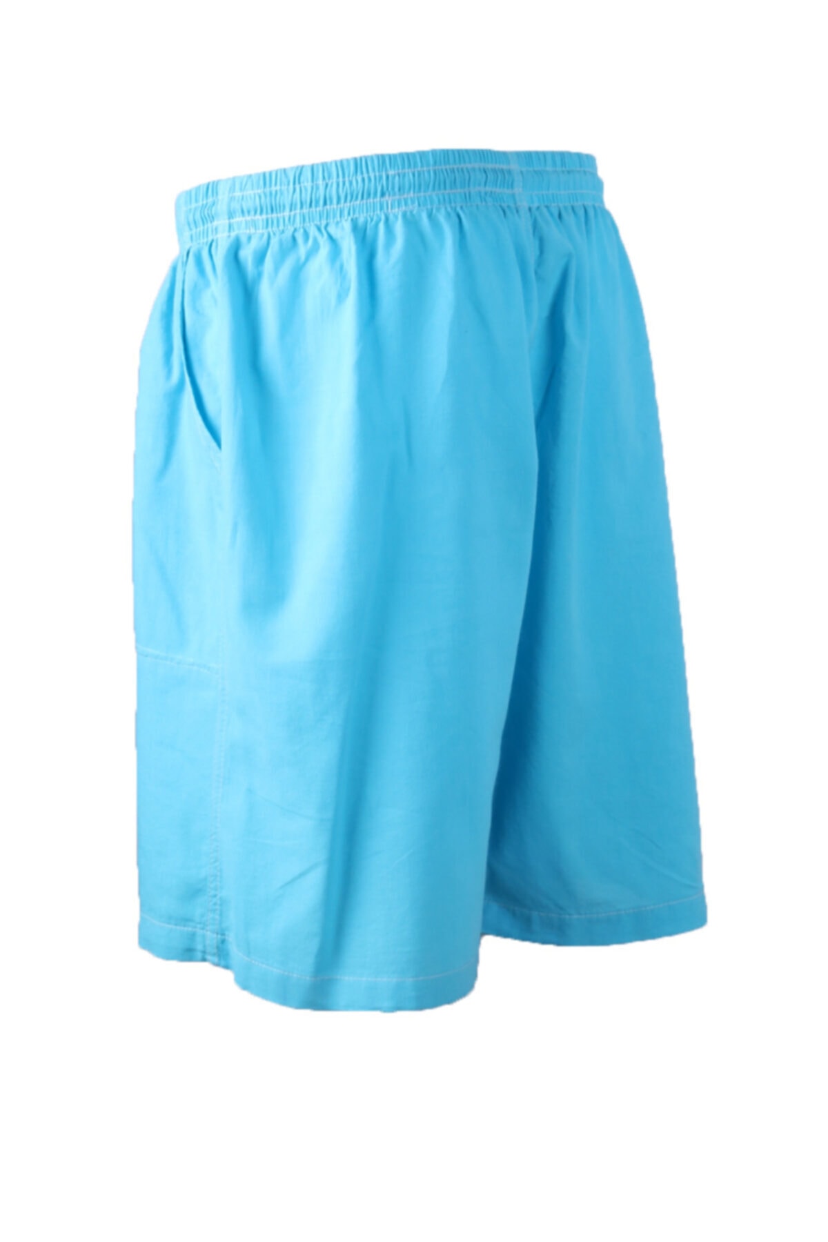 Erkek Mavi Rahat Kesim Şort