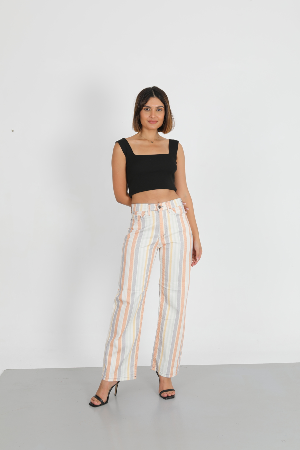 Palazzo Kar Bol Paça Yüksek Bel Salaş Wide Leg Jeans