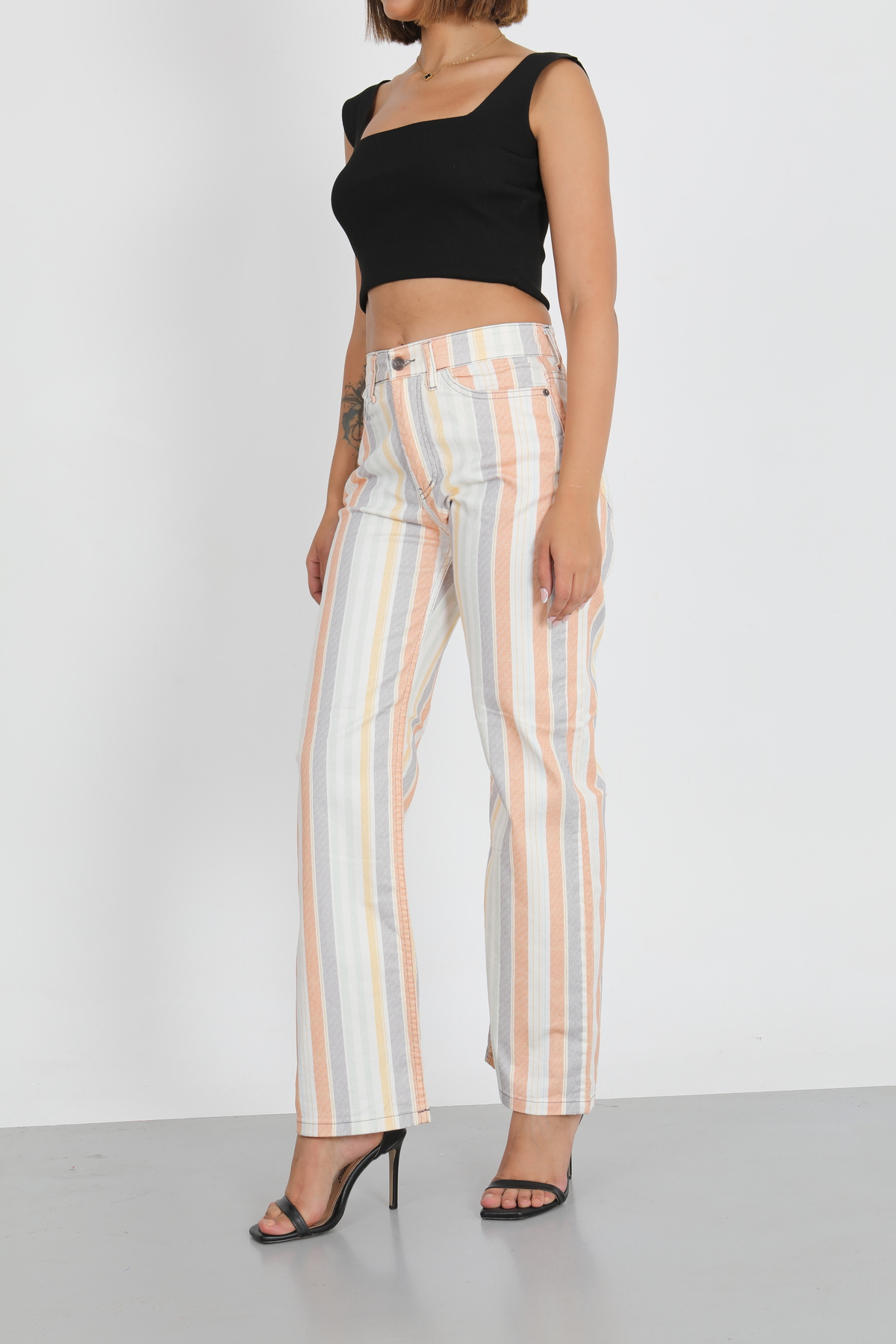 Palazzo Kar Bol Paça Yüksek Bel Salaş Wide Leg Jeans