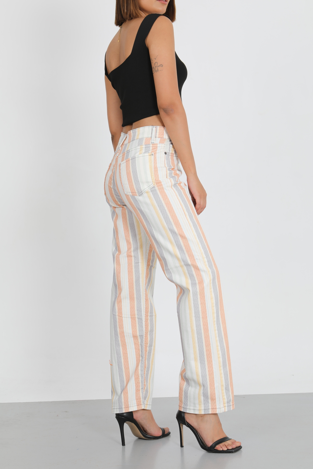 Palazzo Kar Bol Paça Yüksek Bel Salaş Wide Leg Jeans